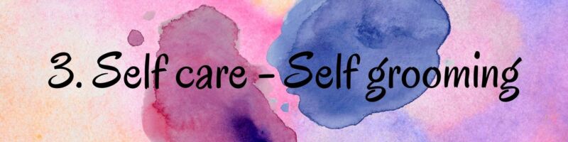 3. Self Care - Self Grooming 3. Self Care - Self Grooming