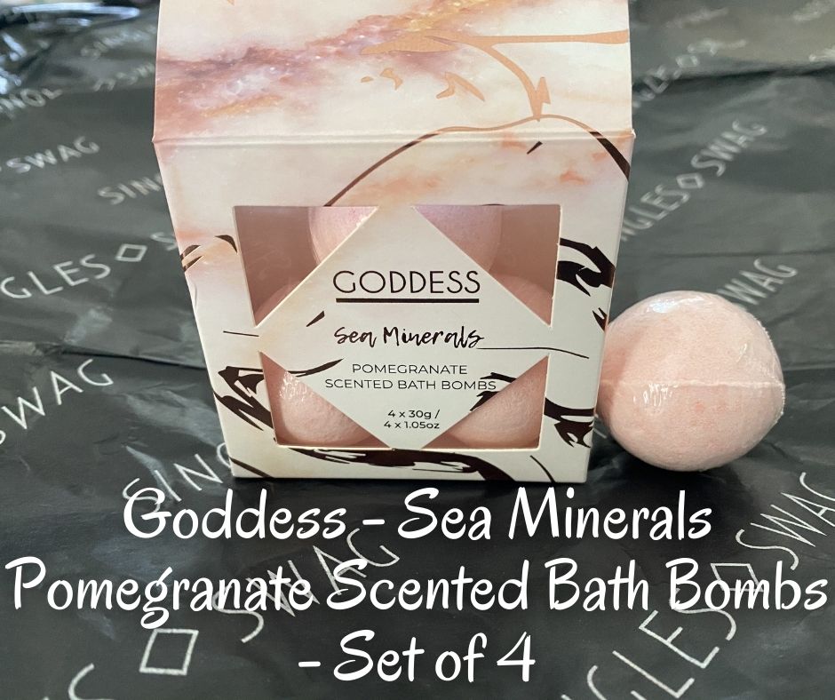 Goddess - Sea Minerals Pomegranate Scented Bath Bombs - Set of 4 Goddess - Sea Minerals Pomegranate Scented Bath Bombs - Set of 4