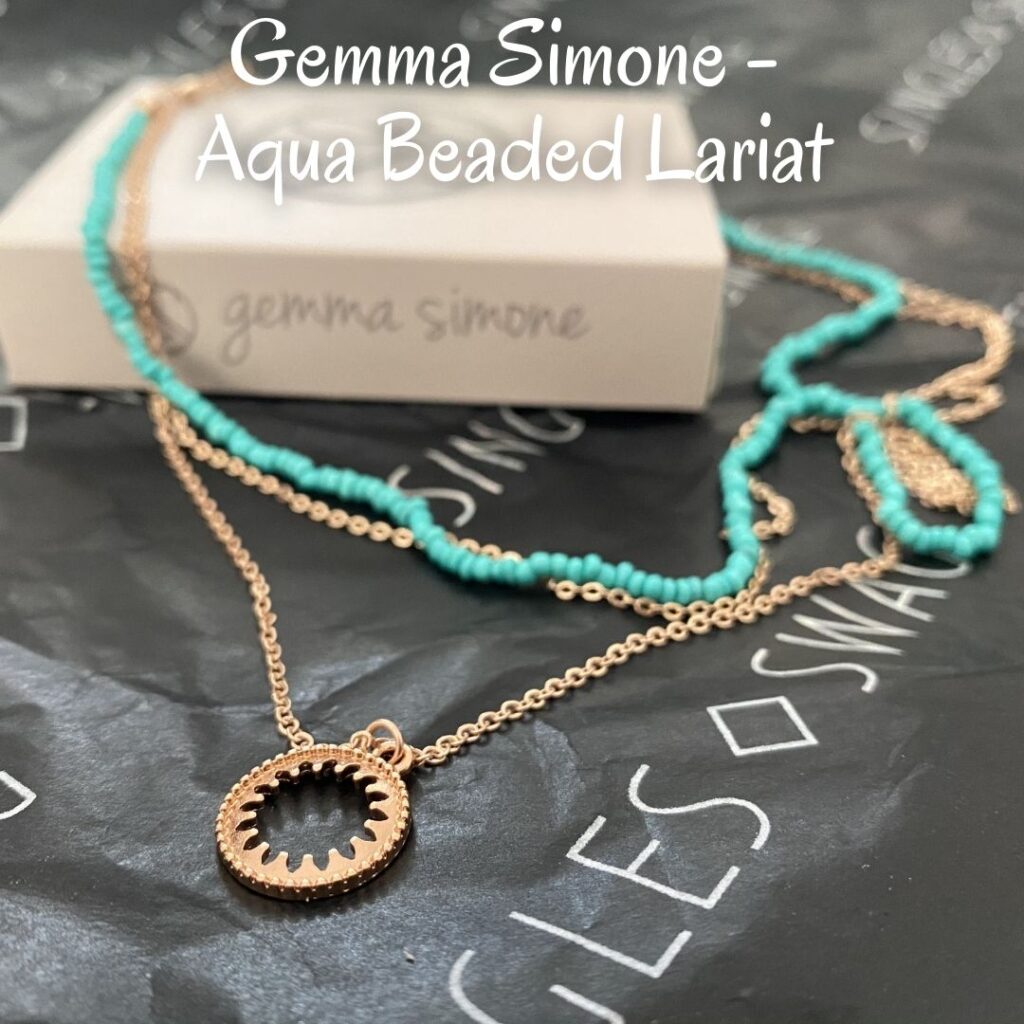 Gemma Simone - Aqua Beaded Lariat Gemma Simone - Aqua Beaded Lariat