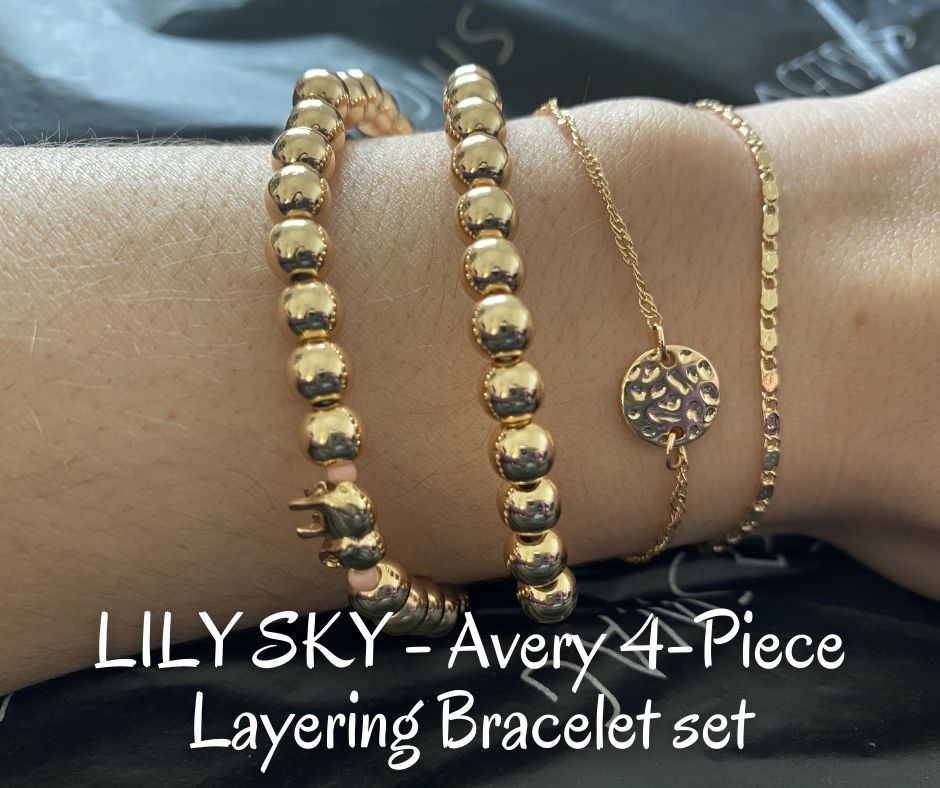 LILY SKY - Avery 4-Piece Layering Bracelet set LILY SKY - Avery 4-Piece Layering Bracelet set