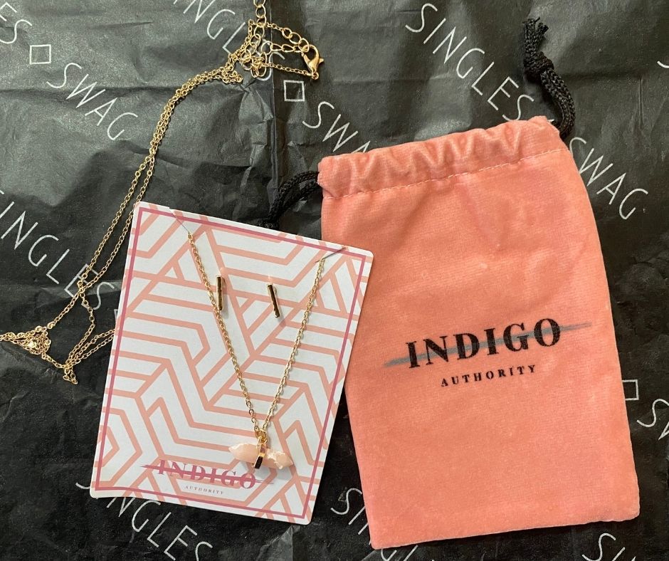 INDIGO AUTHORITY - Coral Pink Long Necklace + Earrings set | $58 INDIGO AUTHORITY - Coral Pink Long Necklace + Earrings set | $58