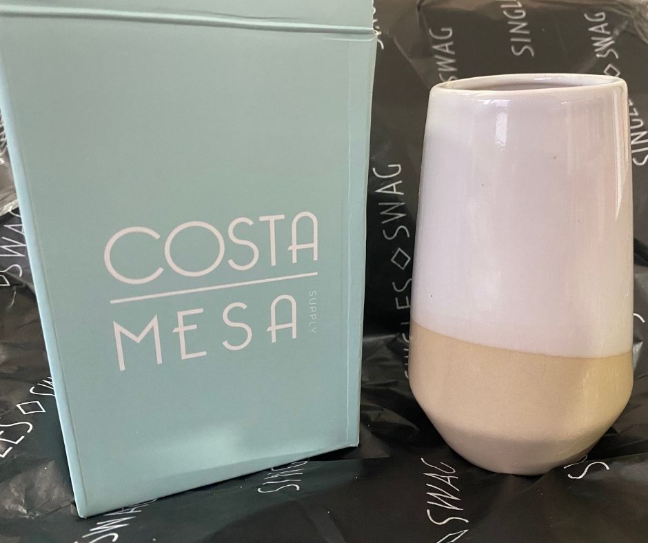 COSTA MESA SUPPLY - Isla Two-Tone Decorative Vase | $24 COSTA MESA SUPPLY - Isla Two-Tone Decorative Vase | $24