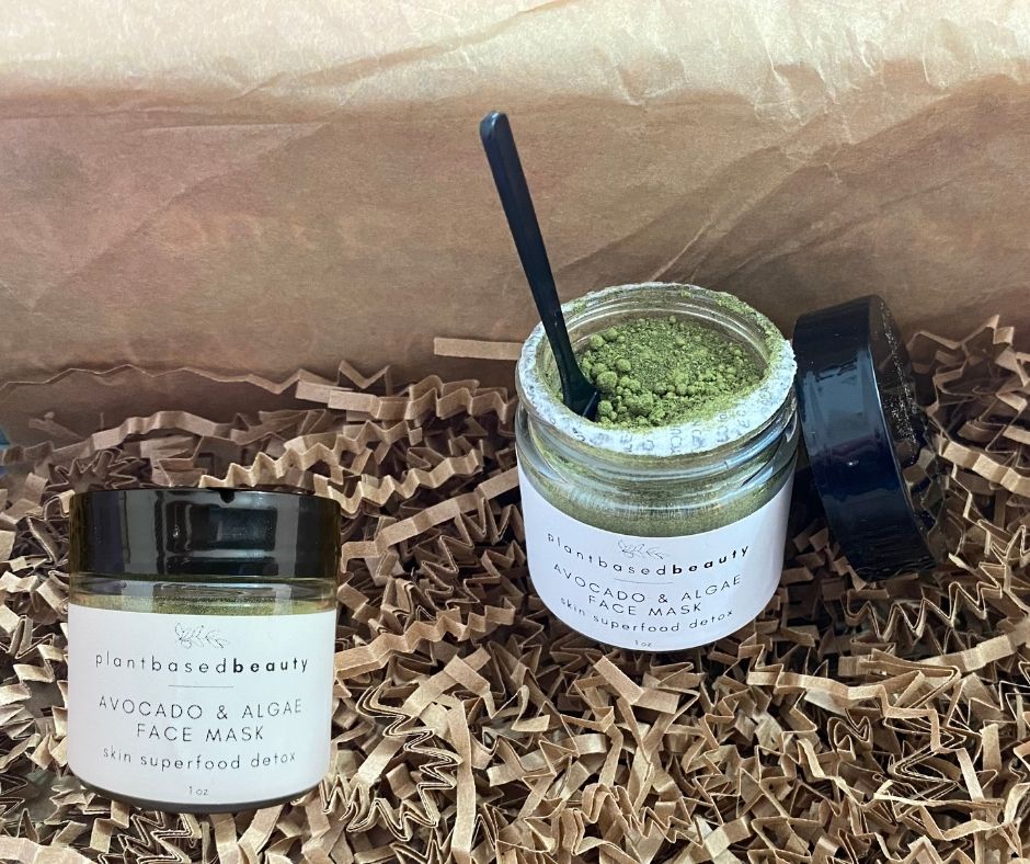 PLANT BASED BEAUTY | AVOCADO + ALGAE MASK | WWW.SHOPPLANTBASEDBEAUTY.COM | $22 PLANT BASED BEAUTY | AVOCADO + ALGAE MASK | WWW.SHOPPLANTBASEDBEAUTY.COM | $22
