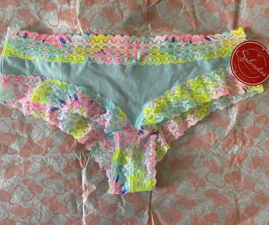 Light blue with colourful lace underwear | value: $12 Light blue with colourful lace underwear | value: $12