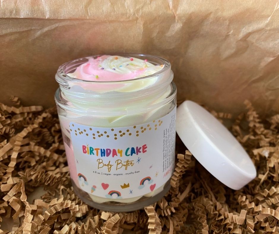 Aminnah - Birthday Cake Body Butter | WWW.AMINNAH.COM | $20 Aminnah - Birthday Cake Body Butter | WWW.AMINNAH.COM | $20